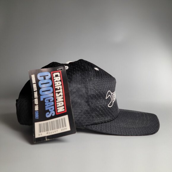 Vintage Black Craftsman coolcap Mesh Snapback Hat Made in USA - Picture 9 of 11